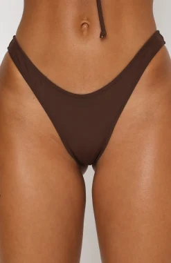 Bikini Bottoms | White Fox Boutique Belmont Bottoms Chocolate brown