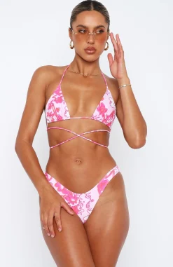 Bikini Tops | White Fox Boutique Belmont Bottoms Magenta Melt pink