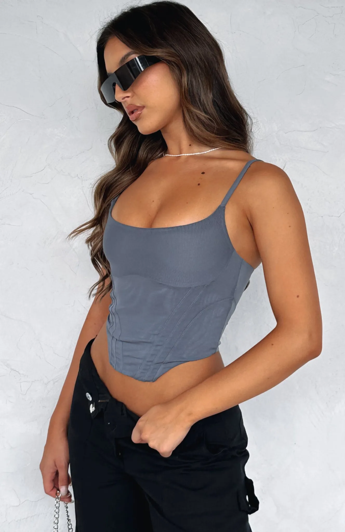 Shirts & Blouses | White Fox Boutique Best I Ever Had Mesh Crop Dark grey