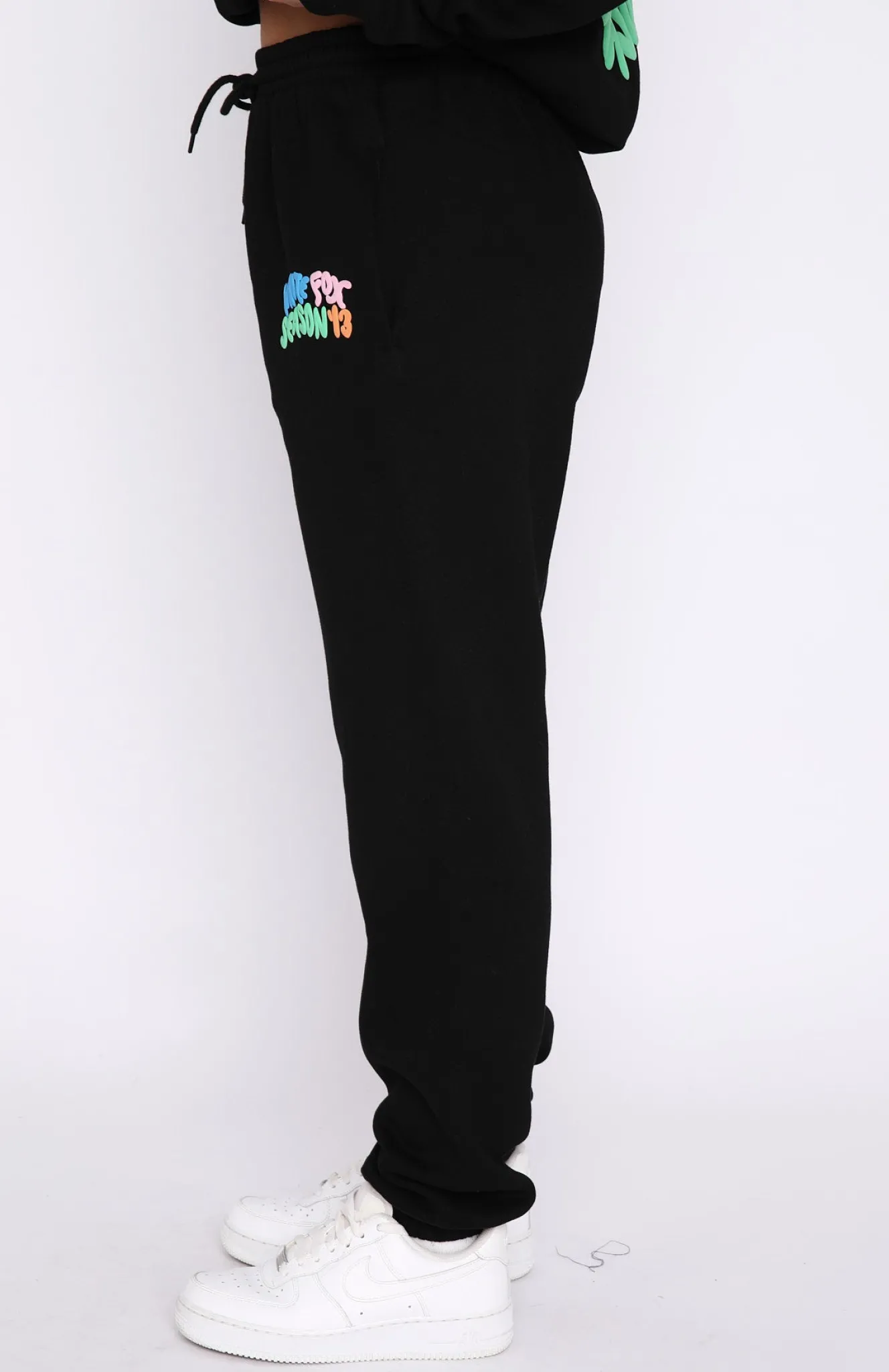 Sweatpants | White Fox Boutique Best Is Yet To Come Sweatpants black