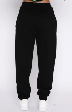 Sweatpants | White Fox Boutique Best Is Yet To Come Sweatpants black