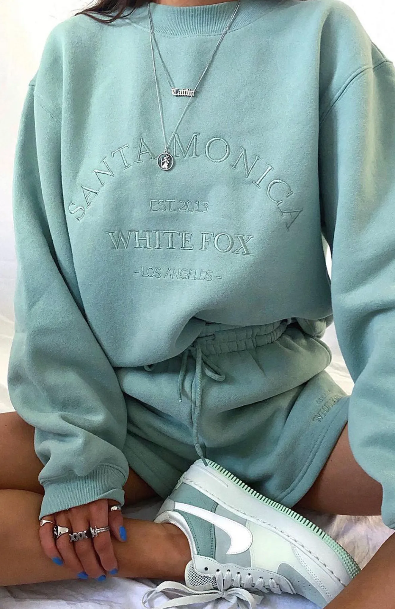 Jackets & Blazers | White Fox Boutique Best Of Both Oversized Sweater Sage green