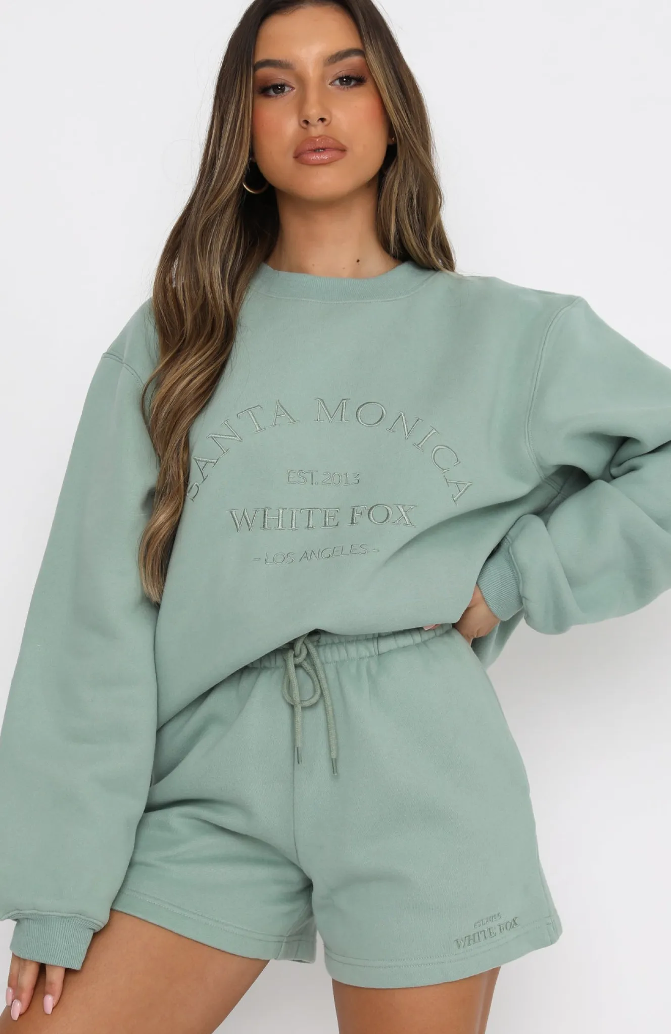Jackets & Blazers | White Fox Boutique Best Of Both Oversized Sweater Sage green