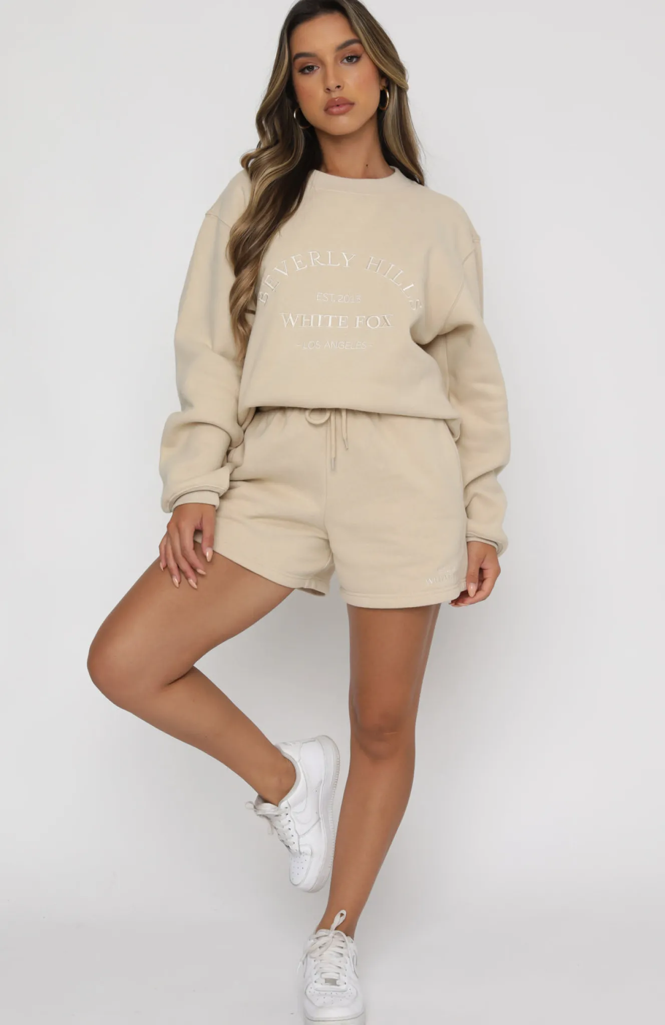 Jackets & Blazers | White Fox Boutique Best Of Both Oversized Sweater Sand nude