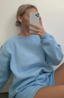 Jackets & Blazers | White Fox Boutique Best Of Both Oversized Sweater Ice blue