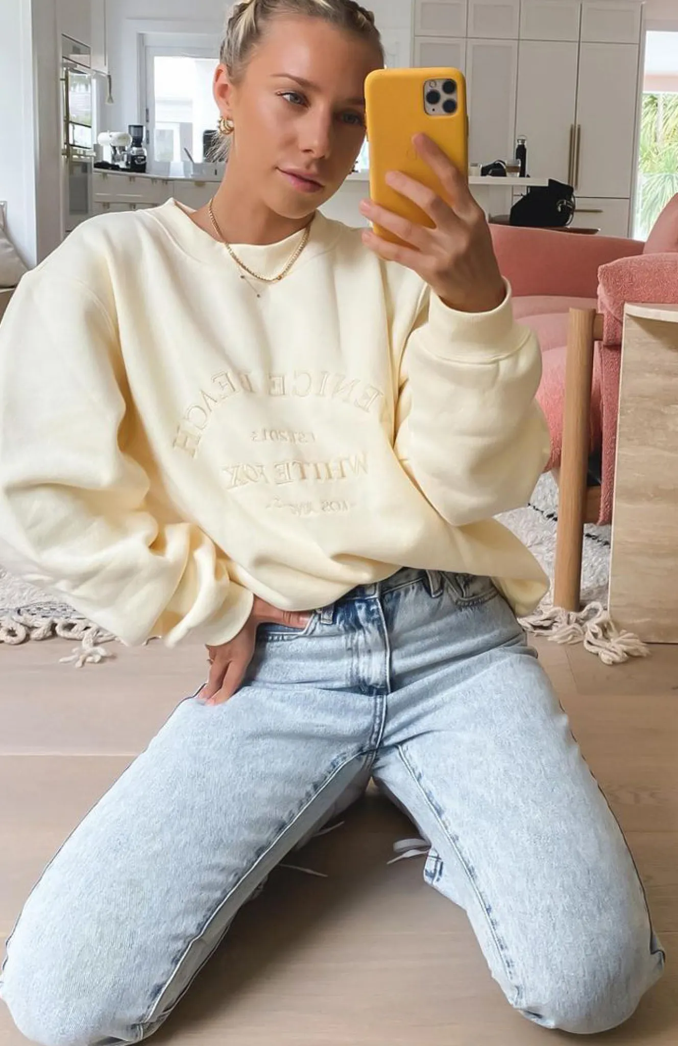 Jackets & Blazers | White Fox Boutique Best Of Both Oversized Sweater Butter yellow