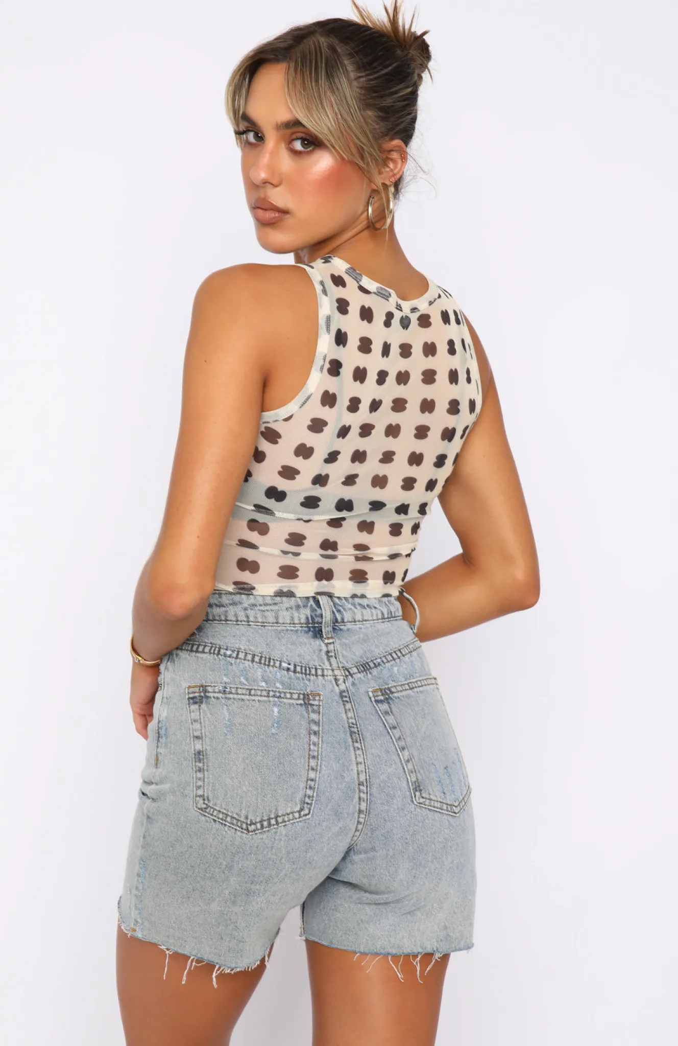 Shirts & Blouses | White Fox Boutique Best You Had Crop Beige Print nude