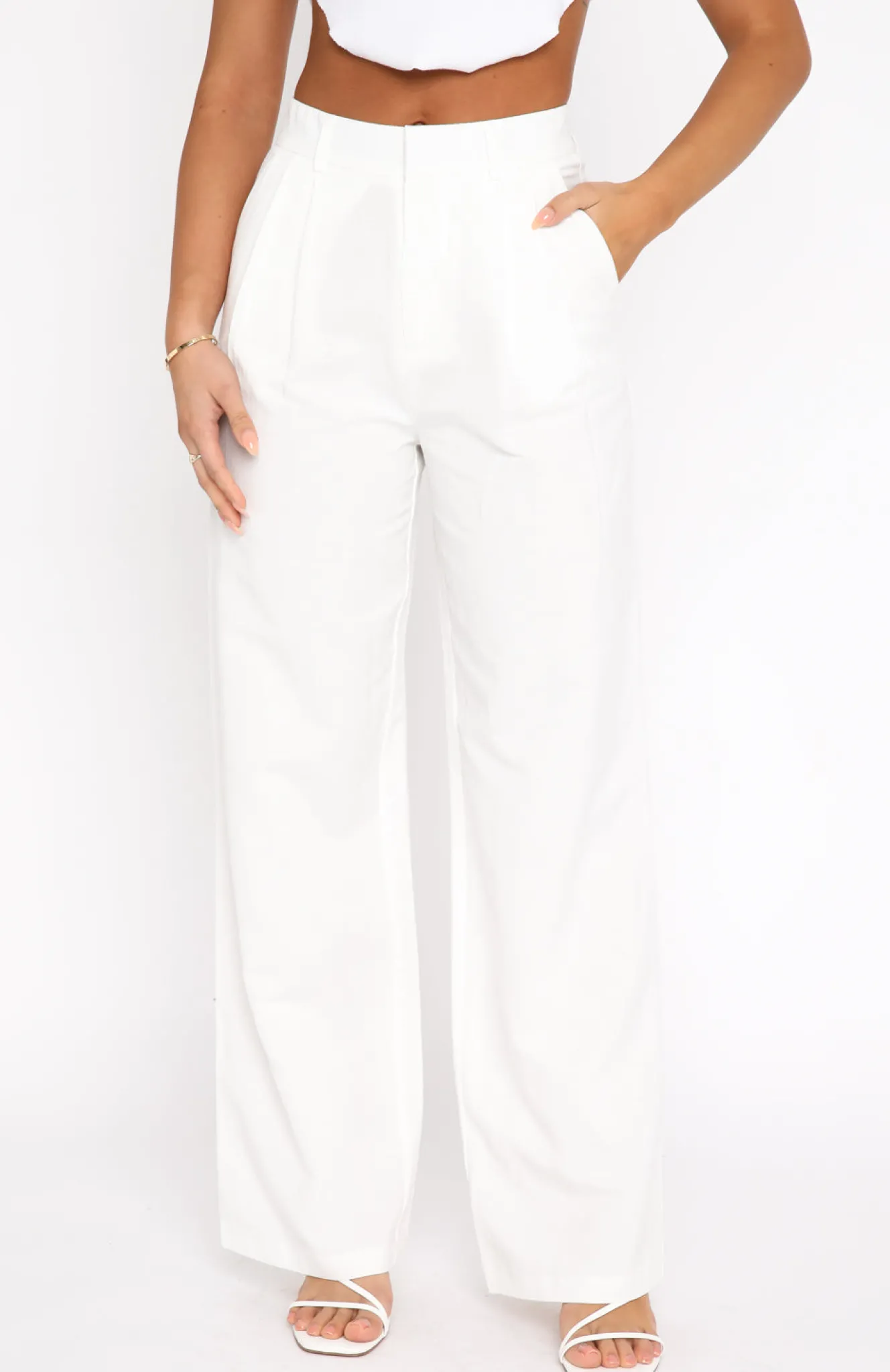 Pants | White Fox Boutique Beyond Reach Pants white
