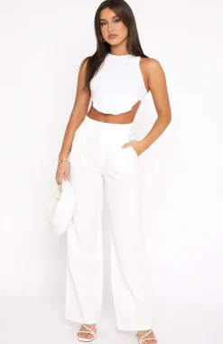Pants | White Fox Boutique Beyond Reach Pants white