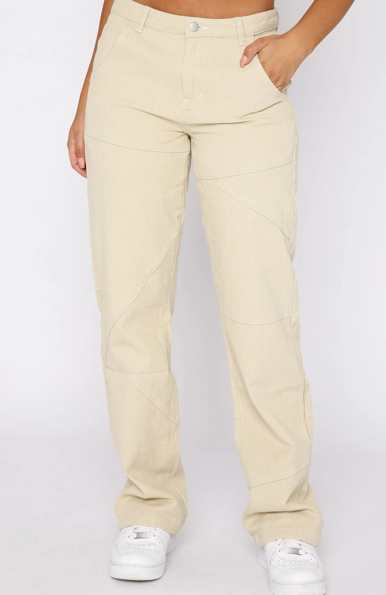 Pants | White Fox Boutique Big Energy Cargo Pants Beige nude