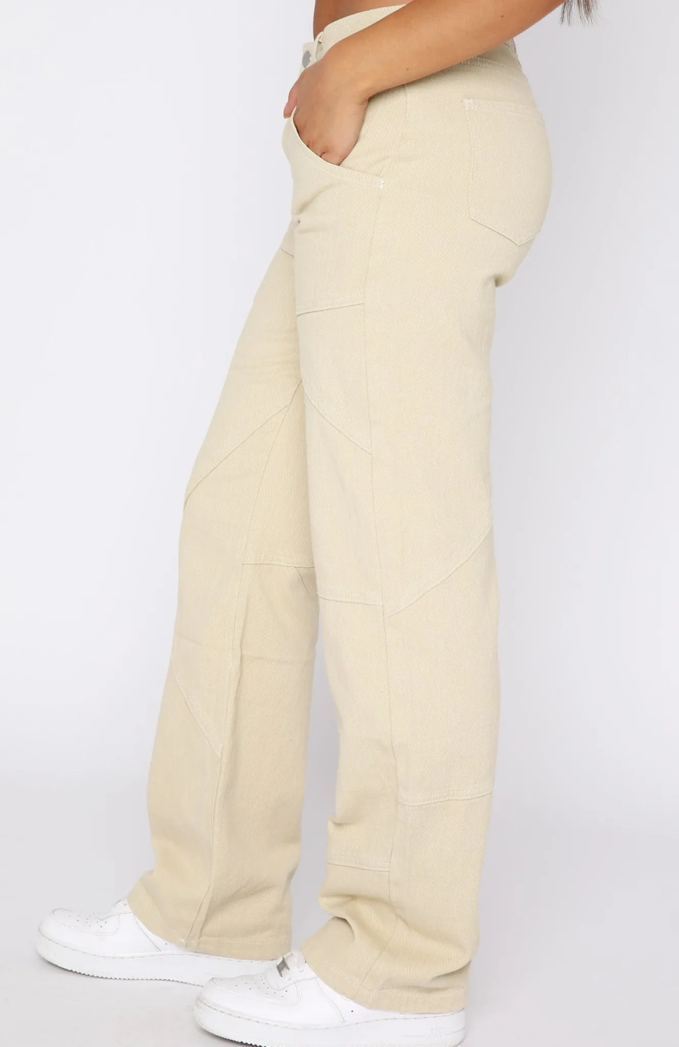 Pants | White Fox Boutique Big Energy Cargo Pants Beige nude