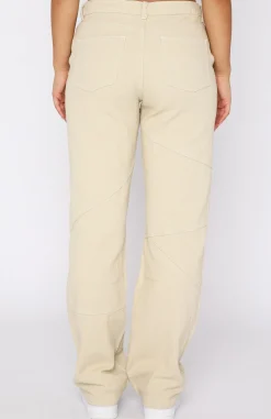 Pants | White Fox Boutique Big Energy Cargo Pants Beige nude