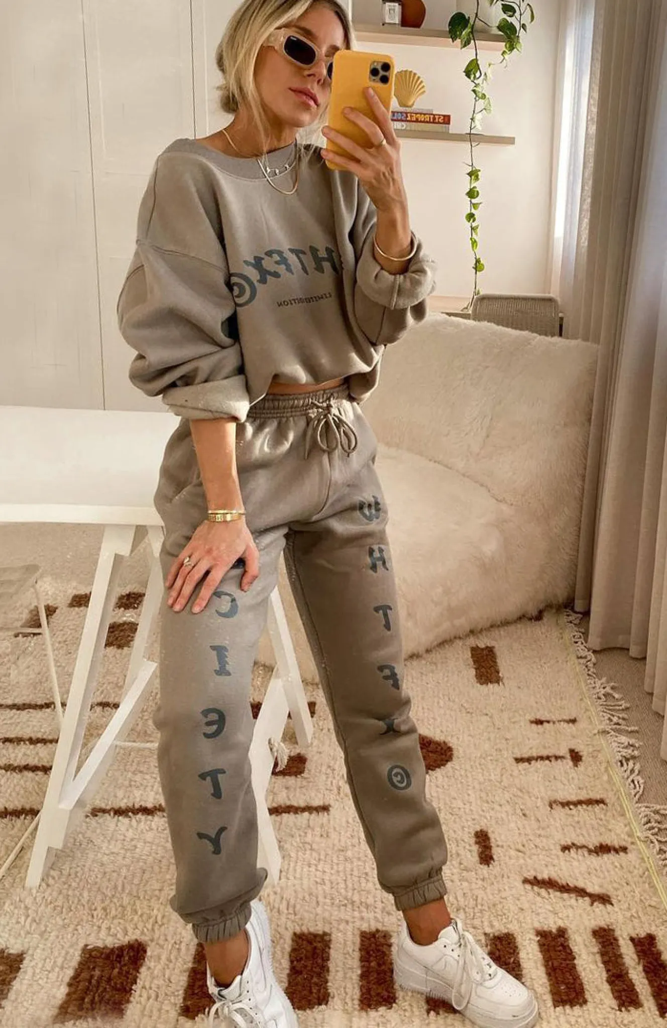 Sweatpants | White Fox Boutique Big League Sweatpants Mocha brown