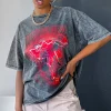 Shirts & Blouses | White Fox Boutique Big Moves Oversized Tee Acid Wash black