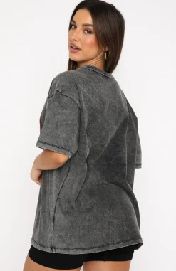Shirts & Blouses | White Fox Boutique Big Moves Oversized Tee Acid Wash black