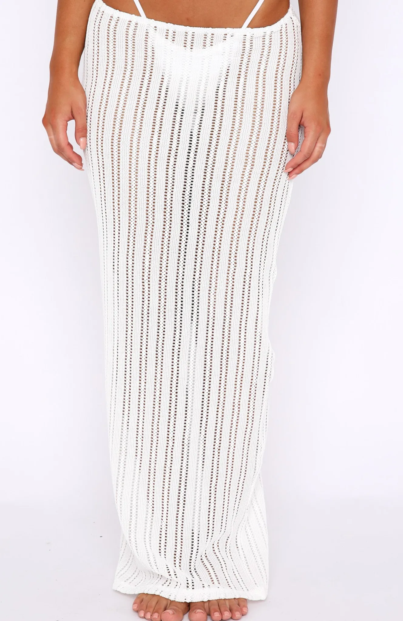 Resort Wear | White Fox Boutique Bittersweet Maxi Skirt white