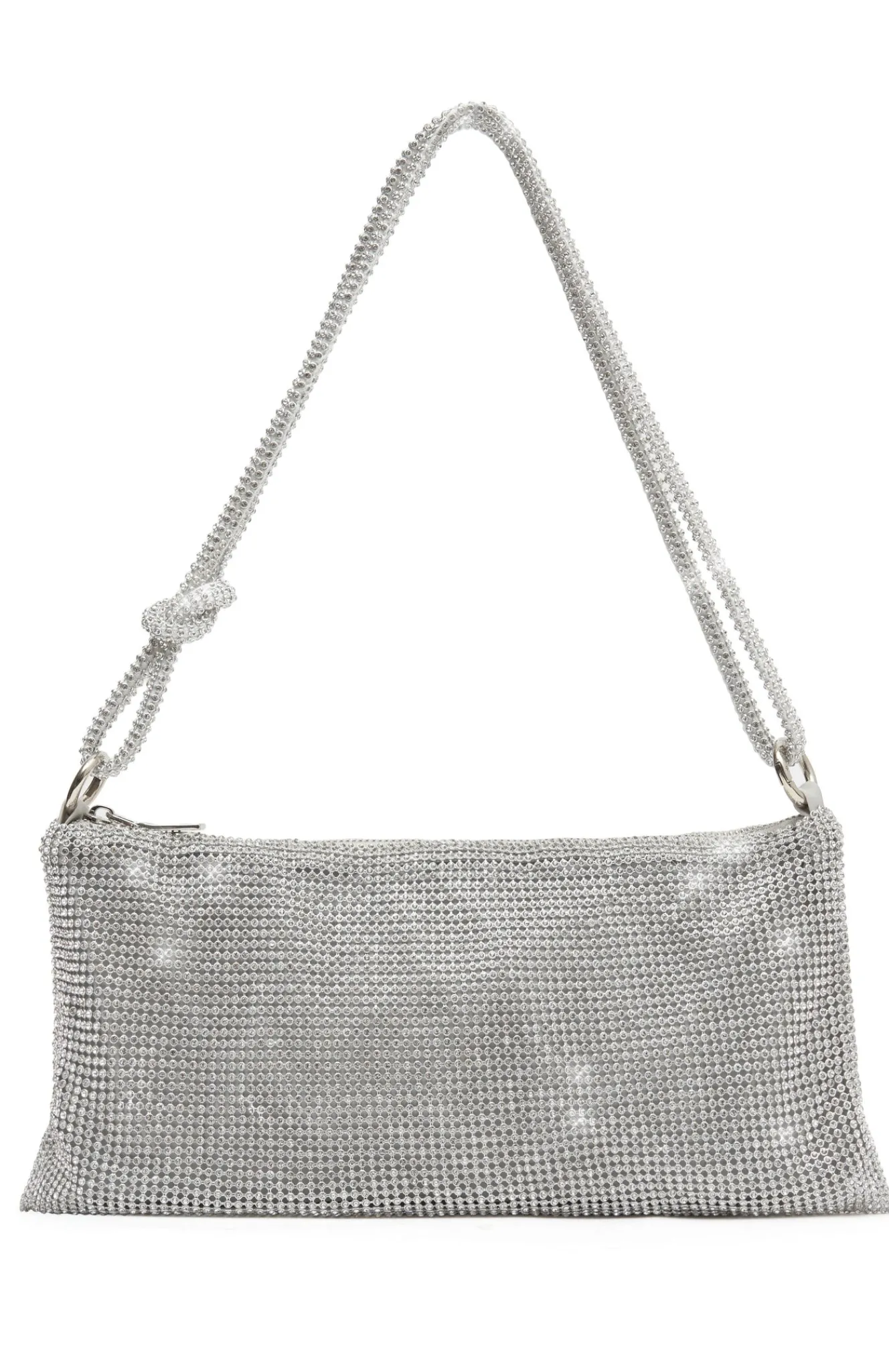 Bags | White Fox Boutique Blair Diamante Mesh Bag silver