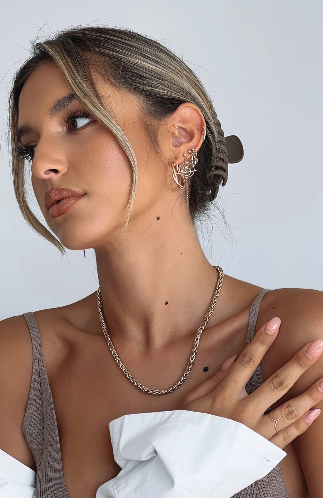 Jewellery | White Fox Boutique Breaking Records Necklace gold