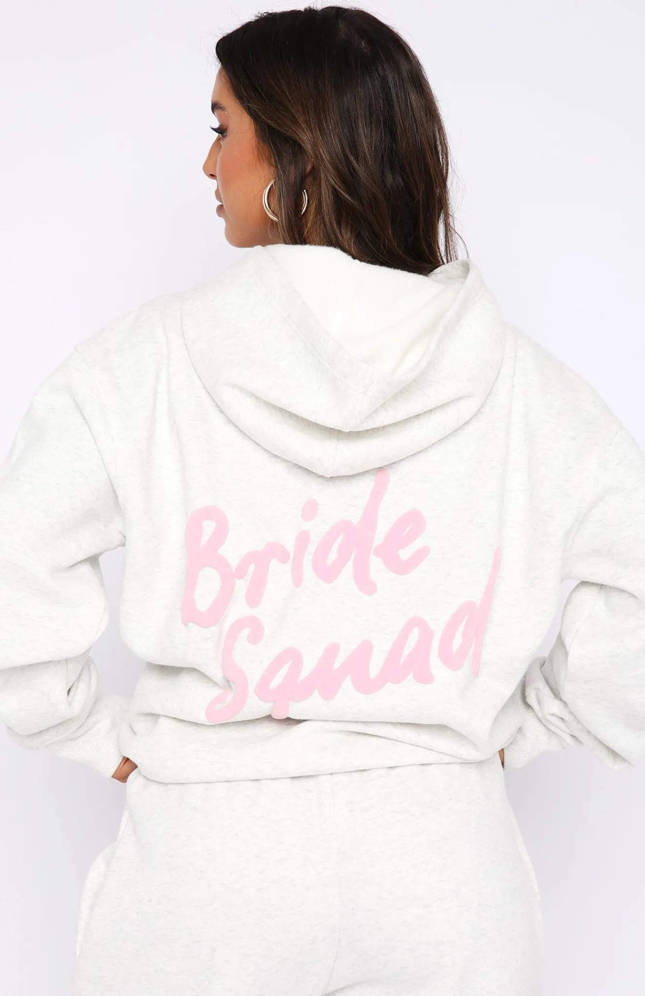 Jackets & Blazers | White Fox Boutique Bride Squad Oversized Hoodie Marle grey