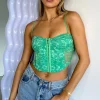 Shirts & Blouses | White Fox Boutique Brighter Days Ahead Lace Bustier green