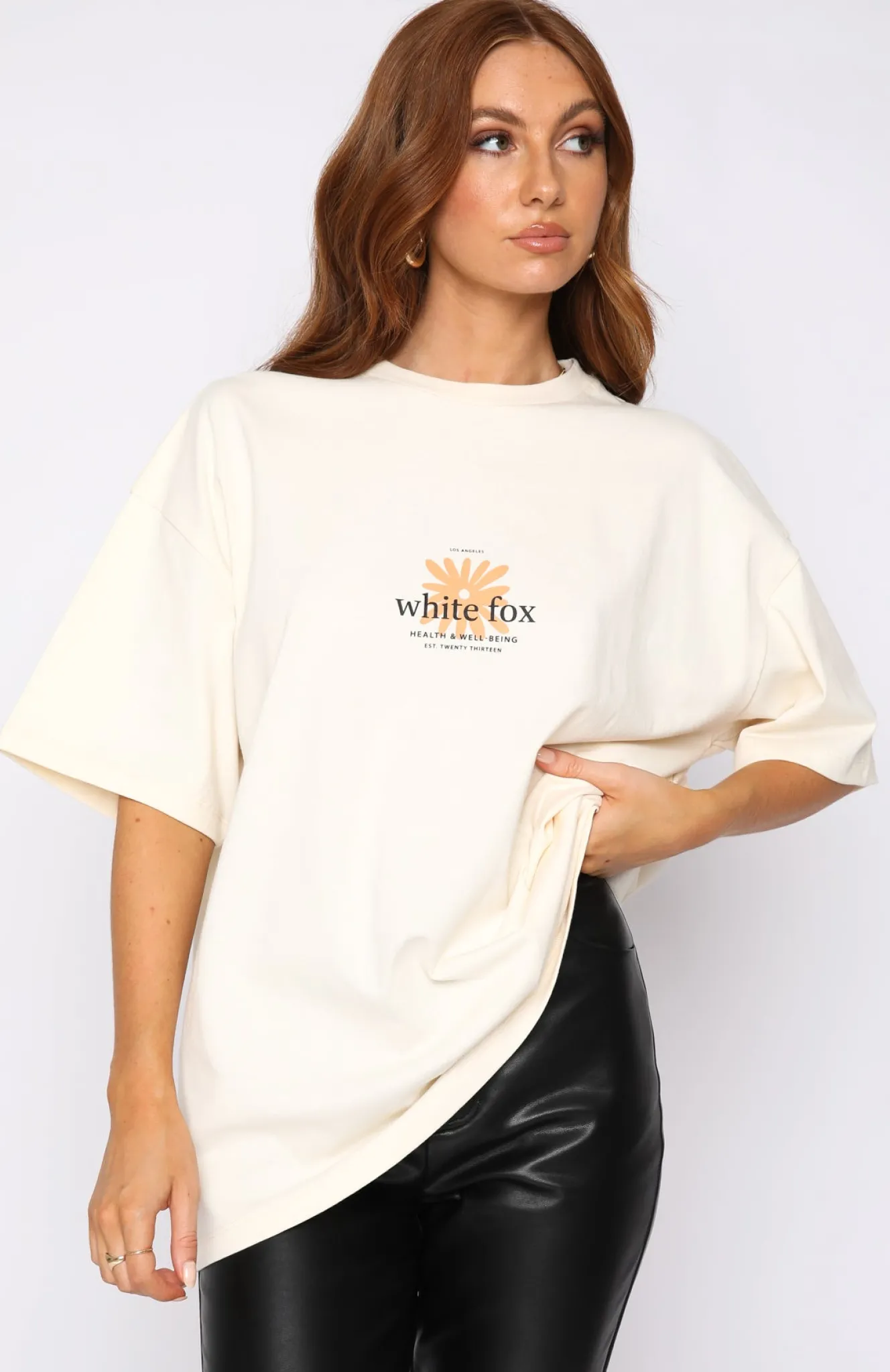 Shirts & Blouses | White Fox Boutique Bring Good Vibes Oversized Tee Butter yellow