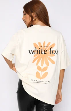 Shirts & Blouses | White Fox Boutique Bring Good Vibes Oversized Tee Butter yellow