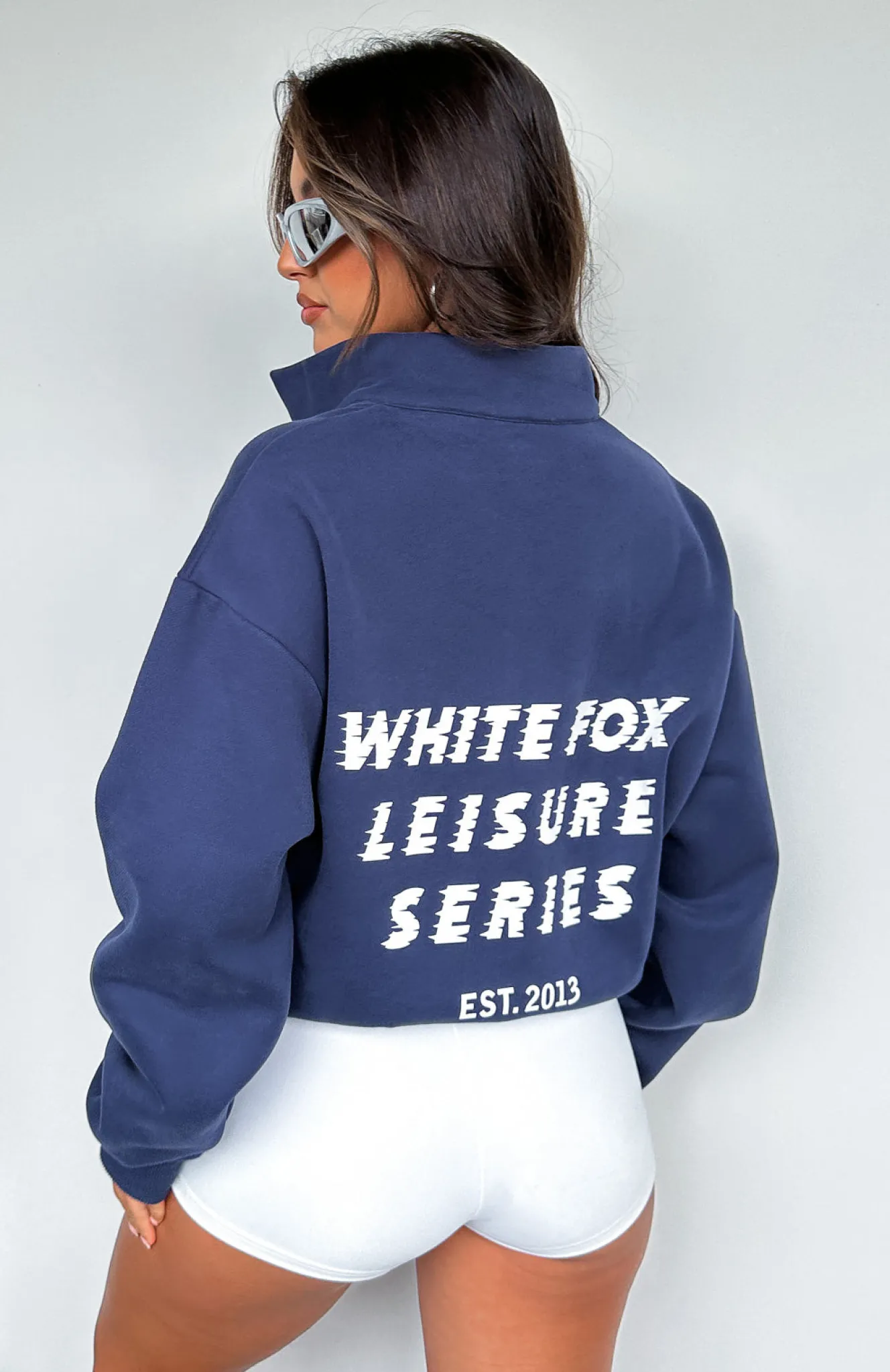 Jackets & Blazers | White Fox Boutique Bring It Back Zip Front Sweater Navy blue