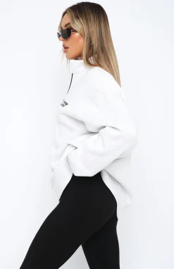 Jackets & Blazers | White Fox Boutique Bring It Back Zip Front Sweater Marle grey