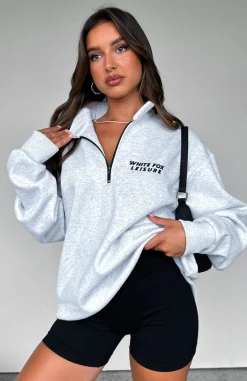 Jackets & Blazers | White Fox Boutique Bring It Back Zip Front Sweater Marle grey