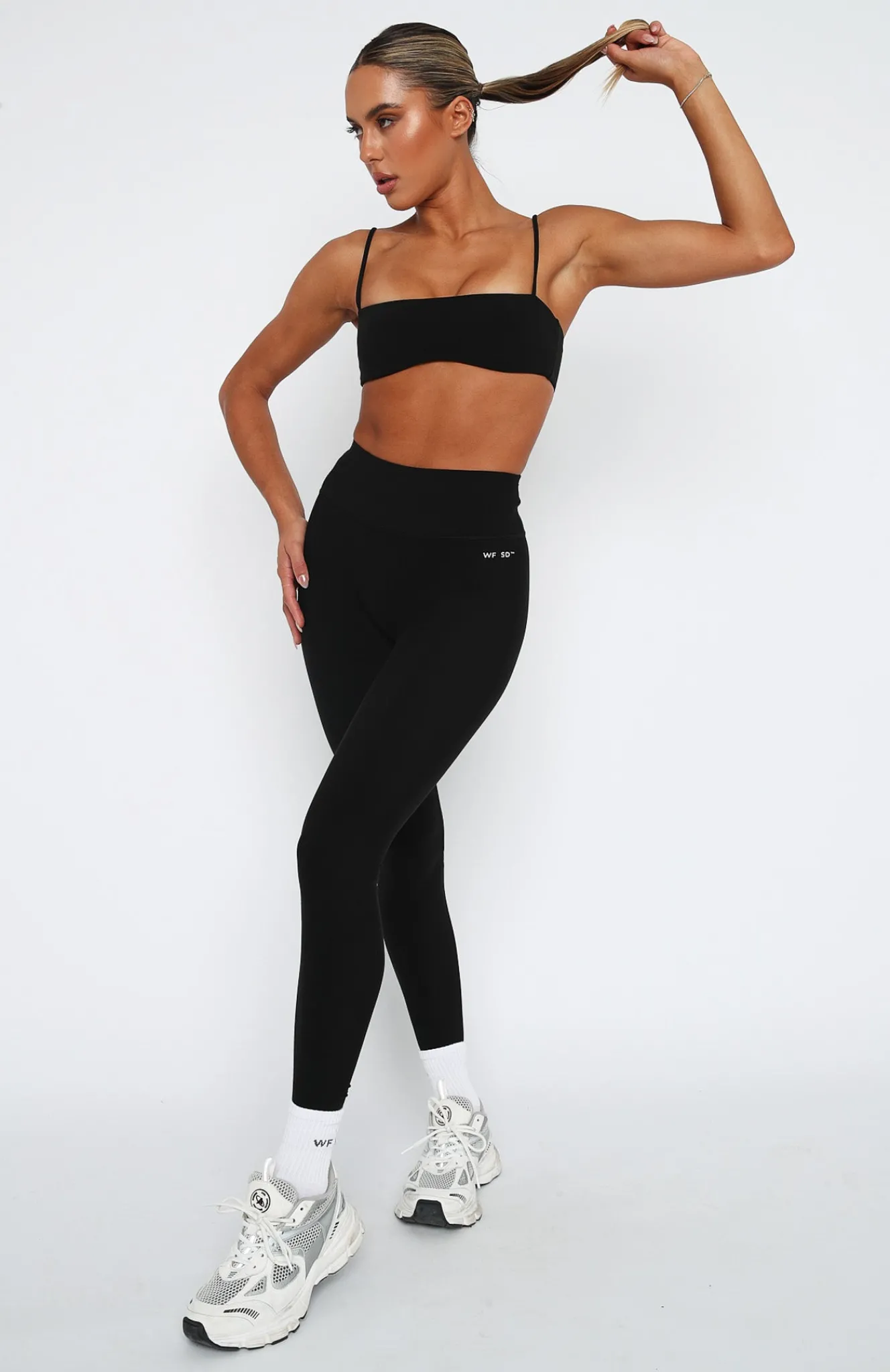 Sports Bras & Crops | White Fox Boutique Brixton Sports Bra black