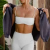 Sports Bras & Crops | White Fox Boutique Brixton Sports Bra Oyster white