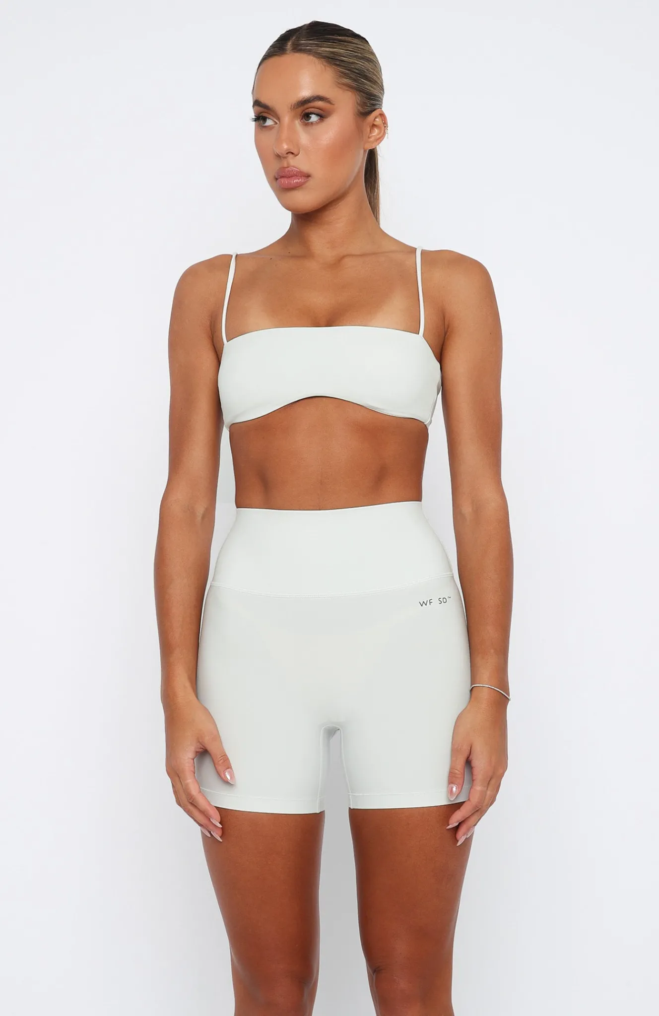 Sports Bras & Crops | White Fox Boutique Brixton Sports Bra Oyster white