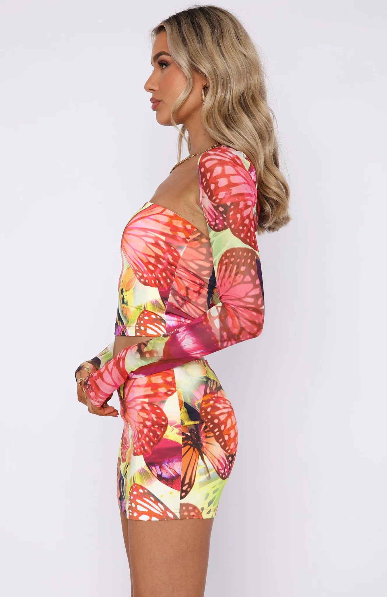 Shirts & Blouses | White Fox Boutique Broken Promises Long Sleeve Top Sunset Monarch multi