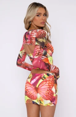 Shirts & Blouses | White Fox Boutique Broken Promises Long Sleeve Top Sunset Monarch multi