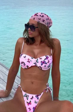 Bikini Bottoms | White Fox Boutique Cabo Bottoms Butterfly pink