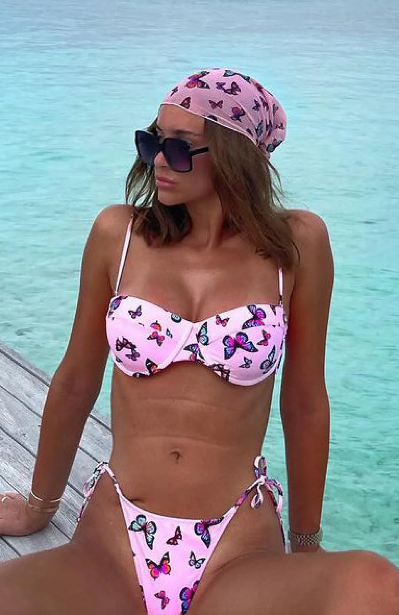 Bikini Bottoms | White Fox Boutique Cabo Bottoms Butterfly pink