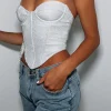 Shirts & Blouses | White Fox Boutique Canned Heat Bustier silver