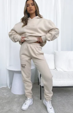 Sweatpants | White Fox Boutique Can't Get Enough Sweatpants Sand nude