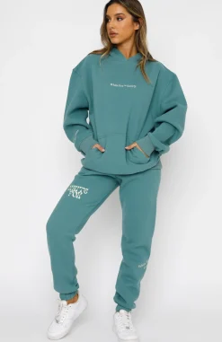 Sweatpants | White Fox Boutique Can't Get Enough Sweatpants Teal green