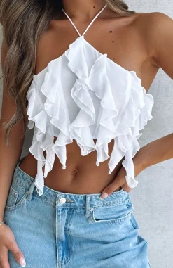 Shirts & Blouses | White Fox Boutique Can't Get Over You Crop white