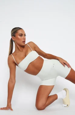 Sports Bras & Crops | White Fox Boutique Carter Bike Shorts Oyster white