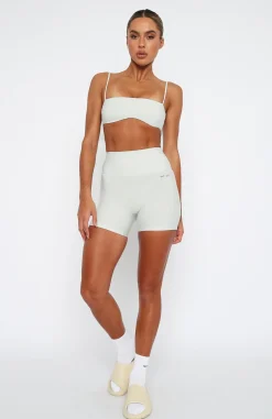 Sports Bras & Crops | White Fox Boutique Carter Bike Shorts Oyster white