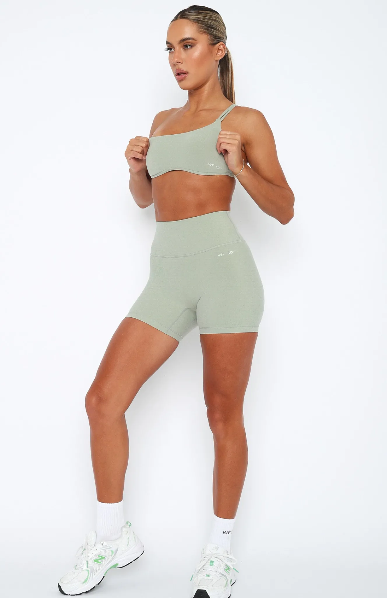 Shorts | White Fox Boutique Carter Bike Shorts Seamist green