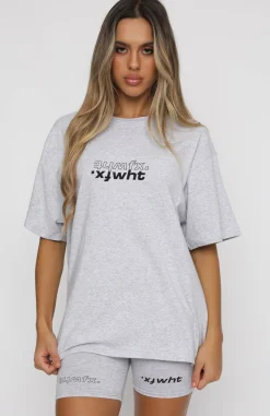 Shirts & Blouses | White Fox Boutique Catching Feelings Tee Marle grey