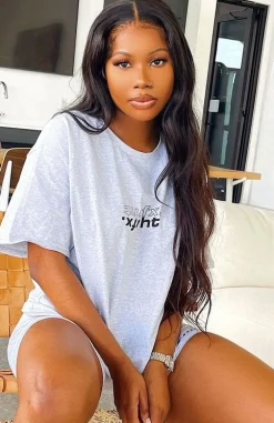 Shirts & Blouses | White Fox Boutique Catching Feelings Tee Marle grey