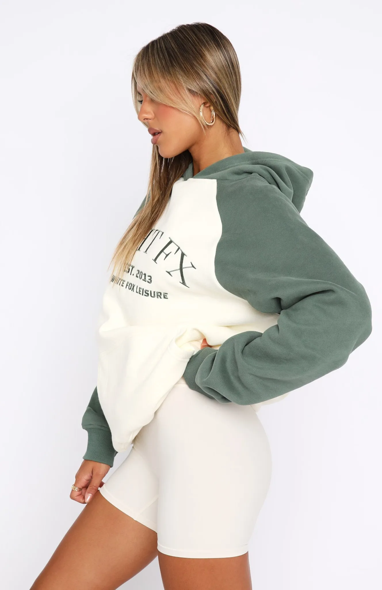 Jackets & Blazers | White Fox Boutique Caught Up On It Oversized Hoodie Cream white