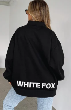 Jackets & Blazers | White Fox Boutique Caught Up With You Zip Front Sweater black