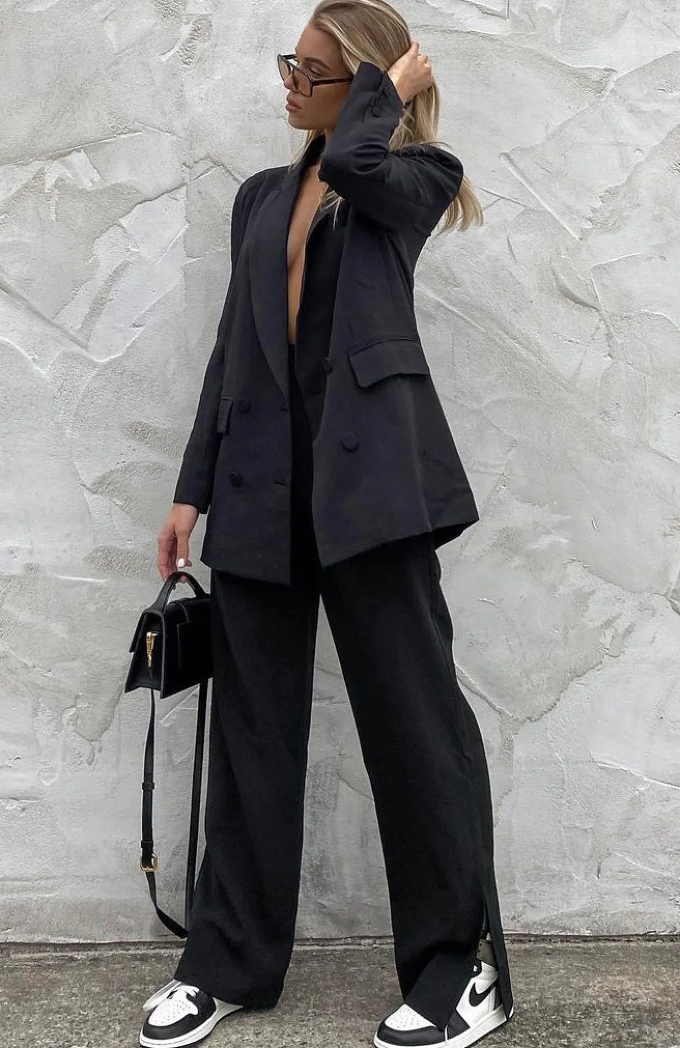Jackets & Blazers | White Fox Boutique Chain Reaction Oversized Blazer black