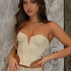 Shirts & Blouses | White Fox Boutique Change My Mind Bustier Oatmeal nude
