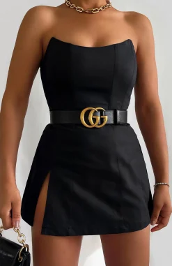Restocked | White Fox Boutique Change The Tune Mini Dress black